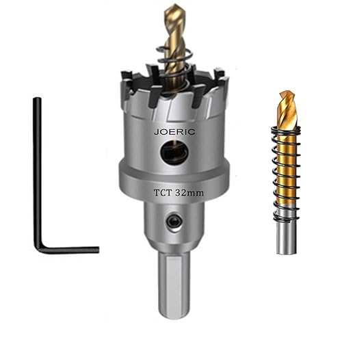 Miniatura 10 de JOERIC Broca de sierra con punta de carburo de tungsteno para metal duro, cortador de sierra de agujero de 78 pulgadas, para metal, acero