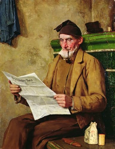 Peinture Poster Impression d'art Albert Anker, toile murale de qualité premium pour décoration