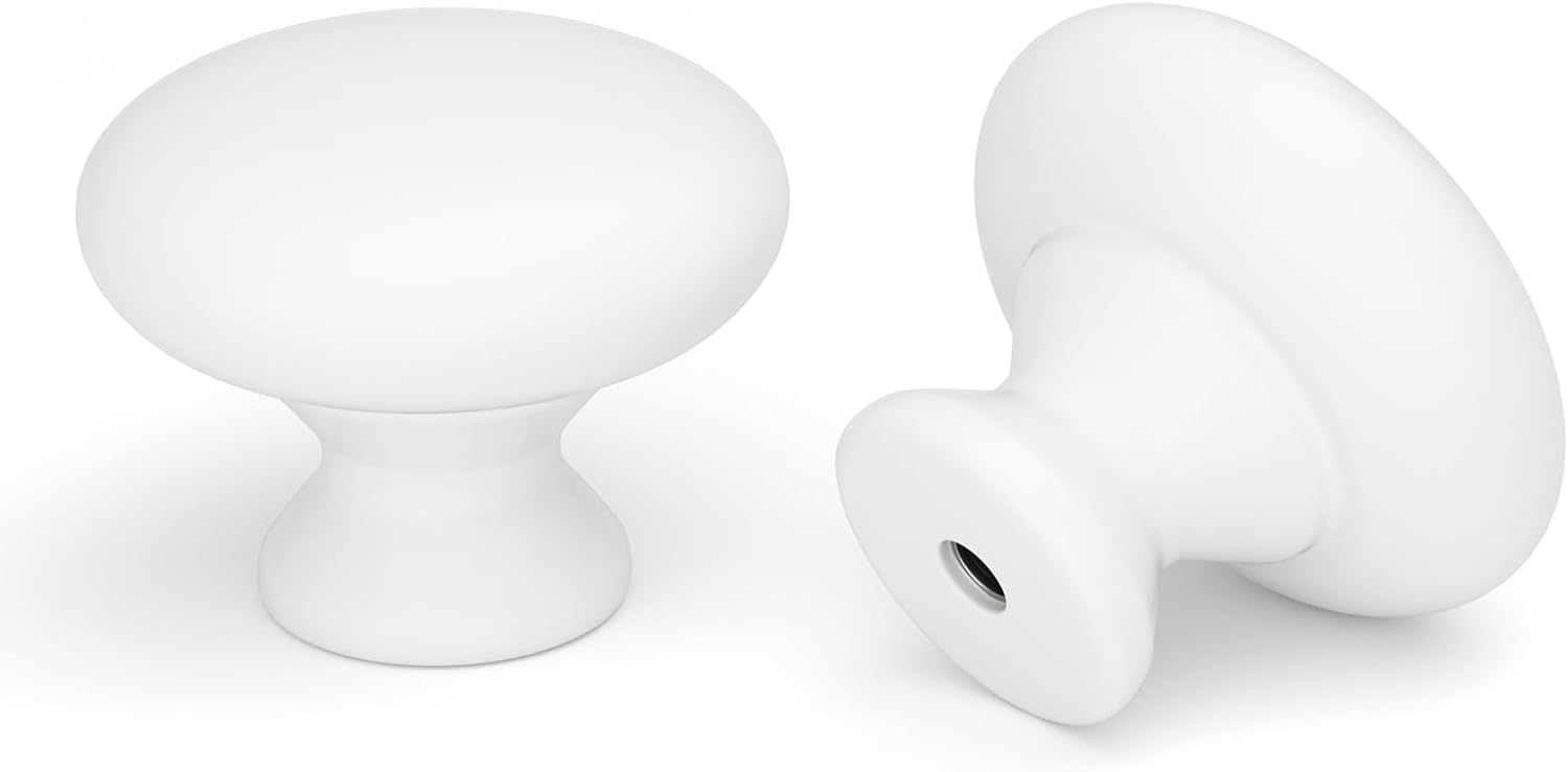 goldenwarm 4 Pack Black Drawer Knobs Black Cupboard Knobs Round Black Knobs, Black Cabinet Knobs Black Door Knobs Kitchen Cupboard Knobs