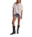 Free People Womens Dorothy Tee Ivory MD (Women's 8-10) One Size