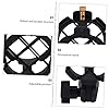 Toyvian Universal Shockmount Mic Mount for Recording and Touring, Adjustable Microphone Angle with Sturdy Black Plastic Material, for Podcast Hosts and Vloggers #4