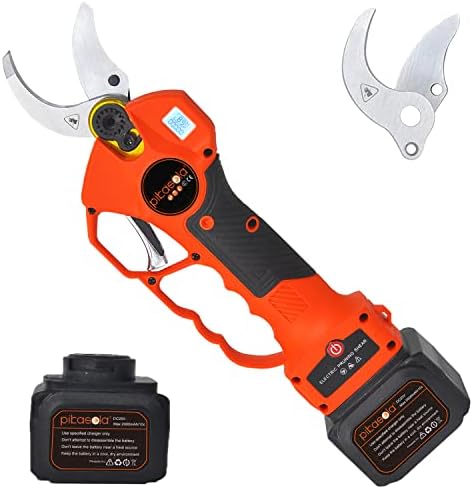 Pikasola Electric Pruning Shears, Cordless Pruner with (1.6 Inch) Diameter, Electric Pruner Include Finger Protection Function, Battery Pruner for Tree Branch, Garden.
