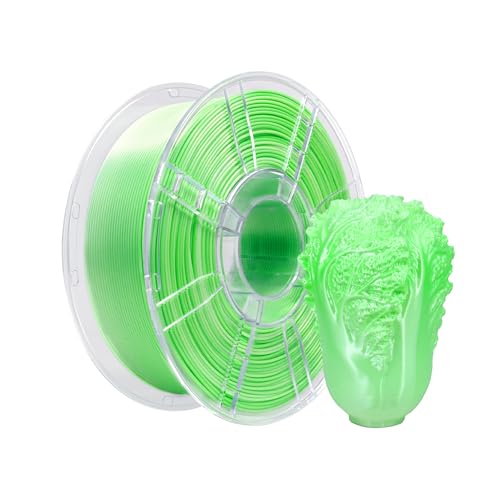 Image of iBOSS Silk Gradient PLA Plus (PLA+) 3D Printer Filament 1.75mm+ /-0.02mm, 1kg Spool (2 2lbs) Dual Color 3D Printing Filament, PLA Pro 3D Filament,Fit Most FDM Printer(Gradient Green White)