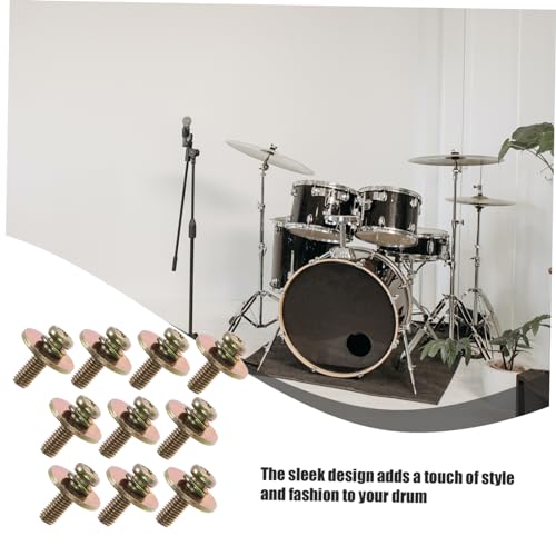 Juego de 20 tornillos para drum lug 1.7x1.6x1.6 cm miniatura 4