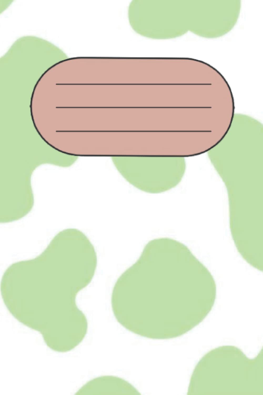 Cow Print Composition Notebook: Green, Notebook, Journal, Diary, 110 Pages, 6 inches x 9 inches, Blank Unlined Pages (Cow Print Notebooks) Paperback