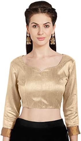 Mirchi Fashion Women's Art Silk Readymade Partywear Saree Blouse Stylish Choli Top