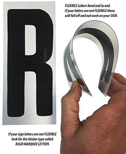 6 Changeable Outdoor Sign Letters - 279 Count Helvetica Font on 7 Panel