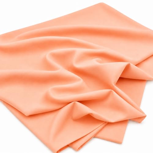Image of M Fabrics Cotton Plain Solid Lining 2by1 Soft 36 Inch Width Solid Colors for Craft Material Blouse, Petticoat, Kurtis, Tailoring & Boutique Purpose (2by1 Pack of 10 Meters) - Peach