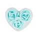 Ruilogod 3Pcs Rose Shape Blue Bath Heart Package Box (id: 587 4c3 4d3 20b b14