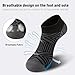 LITERRA 30 Pairs 4 Styles No Show Socks for Men – Breathable Thin Black Low Cut Ankle Socks Bulk Pack, Fits Shoe Size 8-12