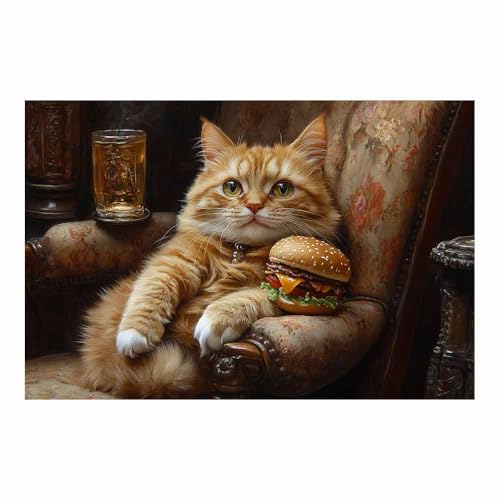 Impression sur toile d'un animal sauvage orange pour créer un intérieur chaleureux
