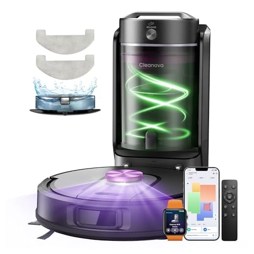 Vexilar W15 Robot aspirateur Laveur 10,000Pa avec Station sans Sac Vidage Automatique, Navigation LiDAR & Cartographie,180Min, Connecté par Remote/APP/Alexa,Idéal pour Tapis Poils d'animaux