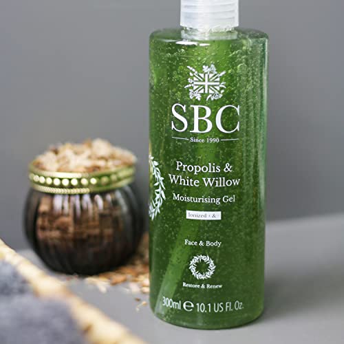 SBC Skincare Propolis & White Willow Moisturising Gel 300ml, Lightweight - Image 3