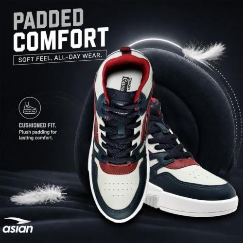 Image of ASIAN Men's MEXICO-11 Casual Sneaker Shoes with Synthetic Upper Lightweight Comfortable Mid Top Sneaker Shoes for Men's & Boy's