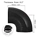 102mm 4 ID 90 Degree Hose Elbow Silicone Reducer Hose turbo Silicone Hose Coupler Intercooler Tube Black for Car Intercooler Intake Piping