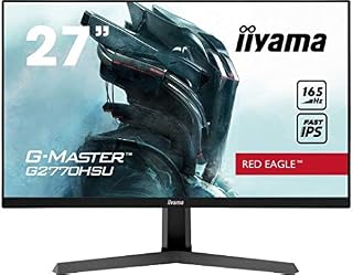 iiyama G-Master G2770HSU-B1 27 Inch Fast (FLC) IPS LCD,165Hz, 0.8ms, FreeSync Premium , Full HD 1920x1080, 250 cd/m² Brightness , 1 x HDMI, 1 x DisplayPort, 2 x USB, 2 x 2W Speakers