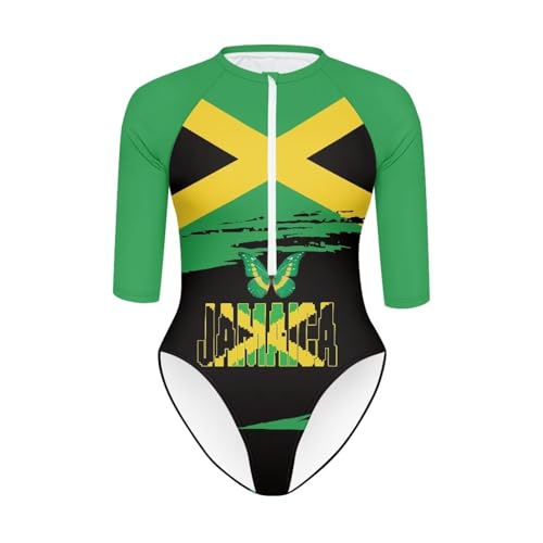 Women Cool One Piece Sexy Deep V Zipper Half Sleeve Swimsuit Elastic Fitting Conservative Sexy Beachwear2