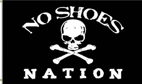 Flagburg No Shoes Nation Flag 2X3Ft,Halloween Vivid Color And Fade Proof,Polyester With Brass Grommets For Indoor Outdoor For Dorm Room #TOP4