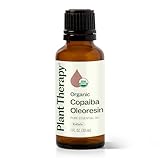 Plant Therapy Essential Oils Copaiba Oleoresin Organic 100% Pure, Undiluted, Natural Aromatherapy, Therapeutic Grade 30 mL (1 oz)