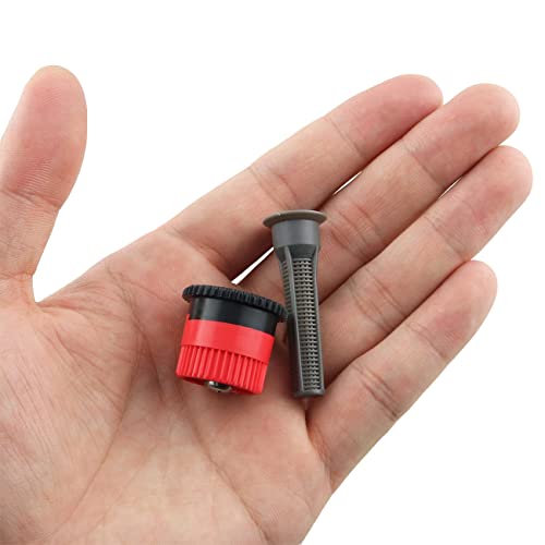 Whyhkj 6Pcs Variable Arc Nozzle High Efficiency Replacement Pop-Up Sprinkler Heads For Sprinklers, Red #TOP4