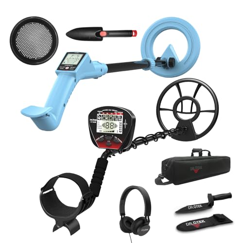DR.ÖTEK Metal Detector Kit MTXR, Kids Metal Detector MT9MINI Blue