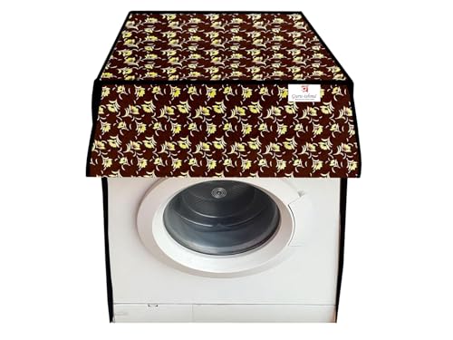 Image of Front Load Fully Automatic Washing Machine Cover for 8.5kg to 10kg | Waterproof & Dustproof Polyester Cover with Zip Closure | Suitable with Samsung, IFB, LG, Bosch & More (67 x 67 x 87 cm)