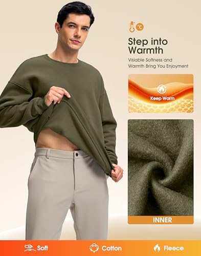 Soothfeel Men’s Fleece Crewneck Sweatshirt - image 4