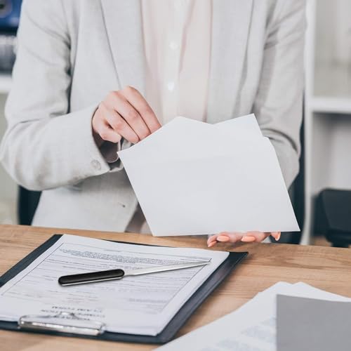 4 Stück Brieföffner, Edelstahl Hand Umschlag Slitter, Leichtes offenes Buchstabenmesser, Brieföffner für Büro Zuhause Schulbedarf