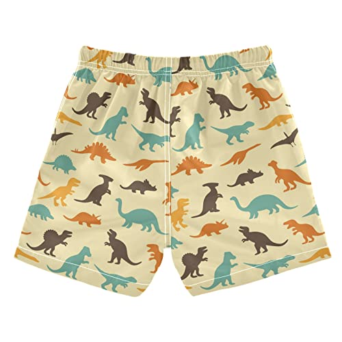 Kfbe Dinosaur Animal Boys' Swim Trunks Quick Dry Beach Board Shorts For Kids 6 20810430 #TOP1