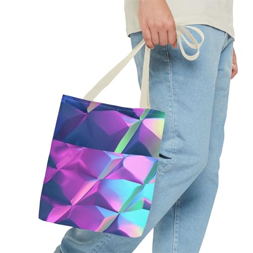 Iridescent Geometric Tote Bag - Stylish and Vibrant Carryall for Everyday Use3