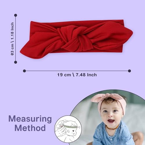 Image of POLKA TOTS Baby Hairbands for Kids Girl | Cute Stretchable Hair Bands for Baby Girls | Kids Hair Accessories | Elastic Infant Hairband | Toddler Hair Clips (Pack of 3)