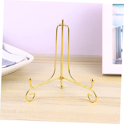 STOBOK 5 Suporte Para Fotos De Cavalete De Mesa Suporte Para Pratos Placa De Exibição Suporte Para A
