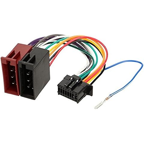 TechExpert Pioneer 16 Pin to ISO Lead Wiring Loom Power Adaptor Wire Radio Connector 23x10mm Cover
