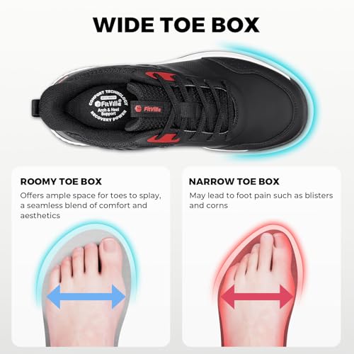 FitVille Wide Spikeless Arch Support Shoe