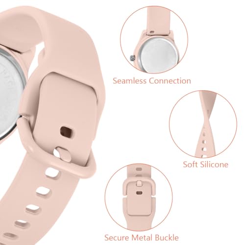 Damenuhr, Damen Analog Quarz Uhr mit Silikon Armband, Uhren Damen Sportlich Elegant Casual Armbanduhr Krankenschwester Quarzuhr Farbe Buntfarbig, 3 Zeiger, 38 mm Gehäusegröße – Bild 4