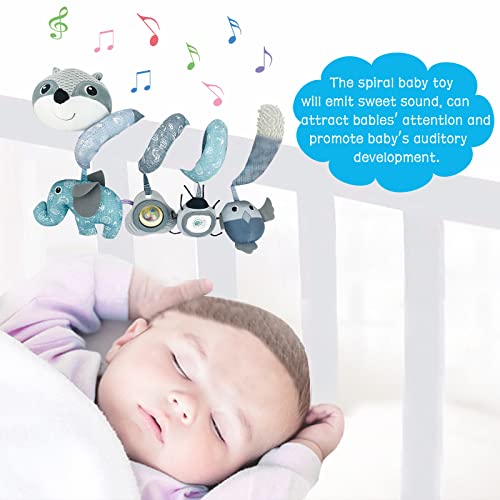 Coriver Kinderwagenspeelgoed voor baby's, Spiraal kinderwagen hangspeelgoed voor autostoel en baby mobiel kinderbedje… - Image 7