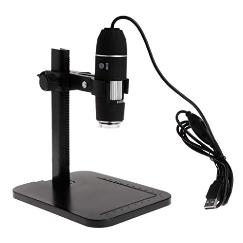 High 1600X 8LED USB Digital Microscope Magnifier Camera Endoscope with Ruler Bracket Holder Lightweight