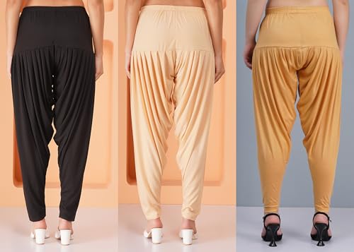 Image of Buy That Trendz Patiala Salwar for Women Relaxed Fit Viscose Patiyala Salwar Harem Bottom Pants