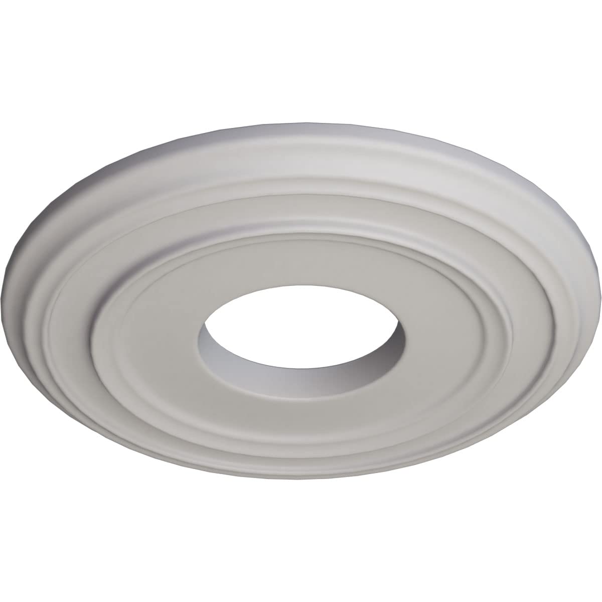 Ekena Millwork CM12CLUWF 12 3/8"OD x 4"ID x 1 1/8"P Classic Ceiling Medallion, Ultra Pure White — Amazon image 2
