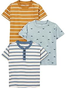 Simple Joys by Carter's Jungen 3er-Pack Vintage-Stil T-Shirts