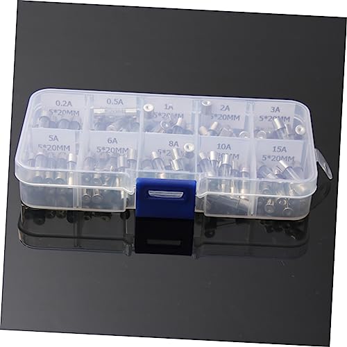 Kit de fusibles de tubo de vidrio de acción rápida 5x20mm, paquete de 100 piezas surtidas miniatura 2