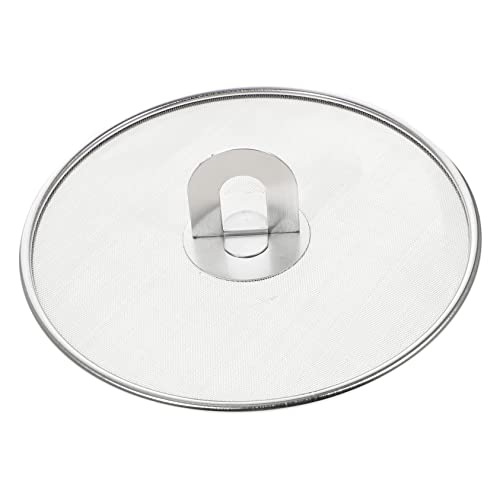 iplusmile Protector Salpicaduras Cocina Acero Inoxidable Tapa Malla para Sartén Antiaceite Utensilio Práctico y Duradero para Cocinar sin Salpicaduras