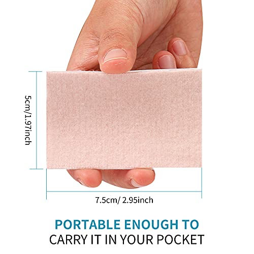 Precut Moleskin For Blisters, 30 Packs Adhesive Tape Patches For Friction On Feet, Toes, Hands, Shoes, Hiking, Heel Protection Pad Sheet, Pink #TOP2