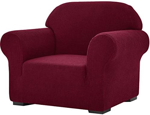 SU SUBRTEX Thickened Stretch Sofa Cover 1 Piece Covers for Living Room Soft Furniture Protector for Kids/Dogs Washable Couch Slipcovers(Chair, Coffee)