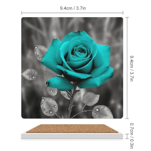 Dessous de verre absorbants en céramique de qualité supérieure et liège - 3