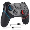 Pro Controller voor Nintendo Switch, Sefitopher Bluetooth Gamepad Remote Joypad Joystick met Turbo Dual Shock Gyro Axis