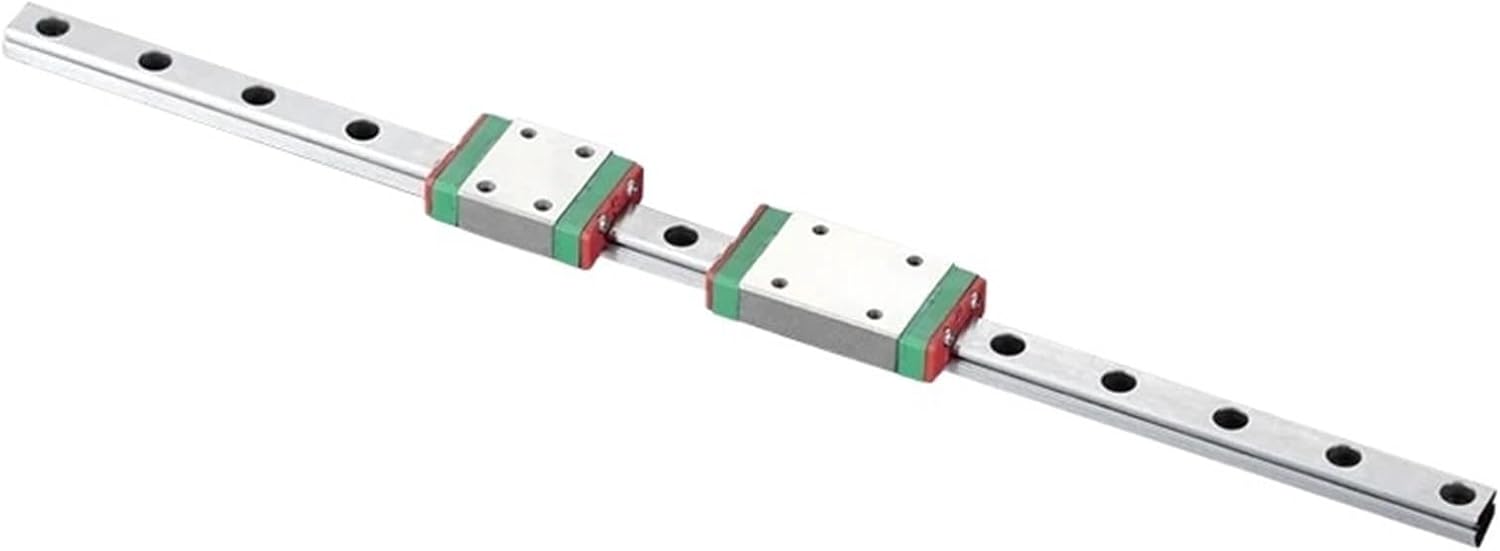 2Pcs MGN9 L from 600mm to 1200mm Miniature Linear Rail Slide 2Pcs MGN Linear Guide MGN Carriage(MGN9C,650mm)