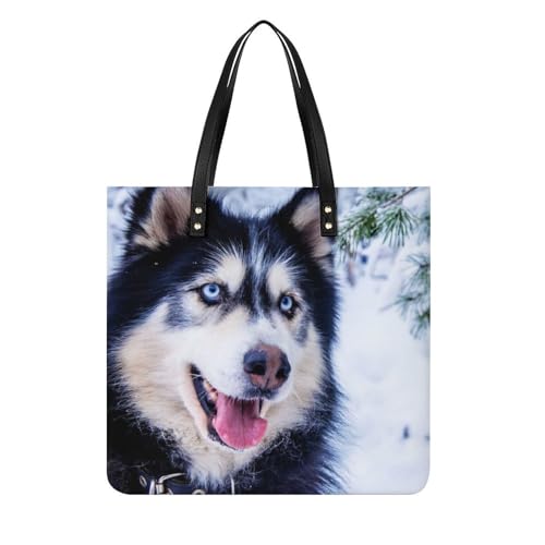 Tote bag Husky grand sac shopper femme et sac à bandoulière