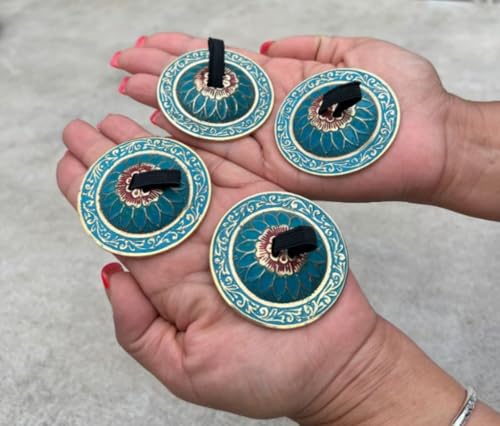 DharmaObjects Belly Dancing Lotus Floral Pro Finger Zills or Cymbals