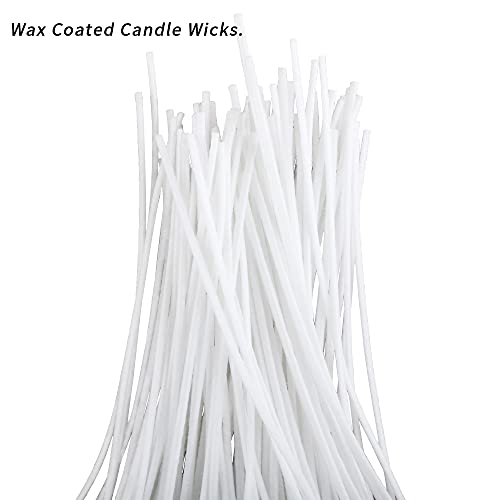 MILIVIXAY 100 Piece 12 inch Candle Wicks-Pre-Waxed-Candle Wicks for Candle Making.